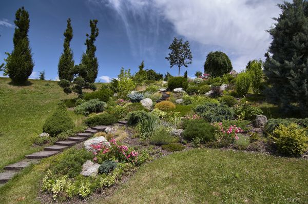 Steep Terrain Landscaping in Brandon